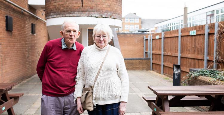 Elderly male & female